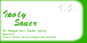 ipoly sauer business card